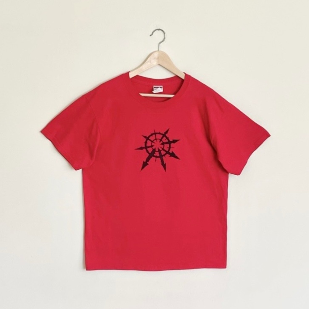 Warhammer 40k Space Marine Chaos Red Promo T Shirt Adult size Large